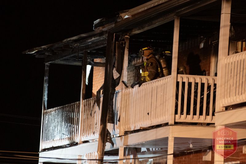 Un incendie cause 100 000 $ de dommages rue du Conseil à Sherbrooke